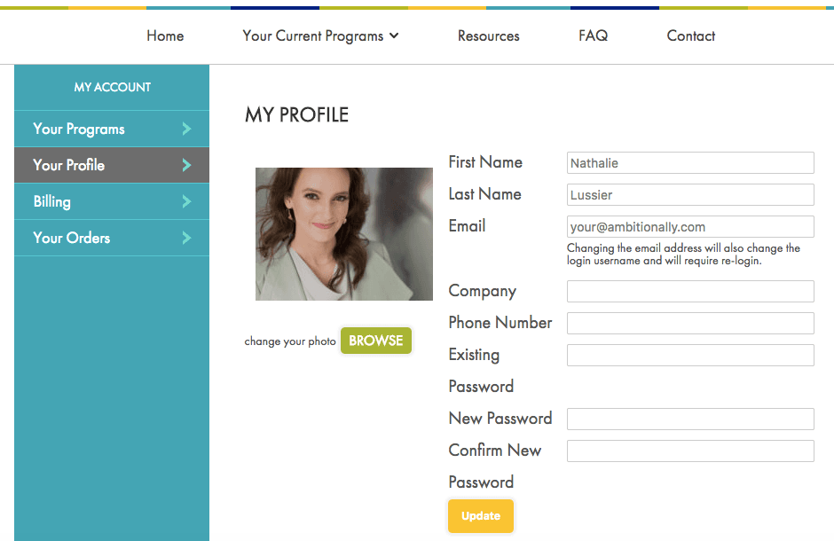 dating site user info