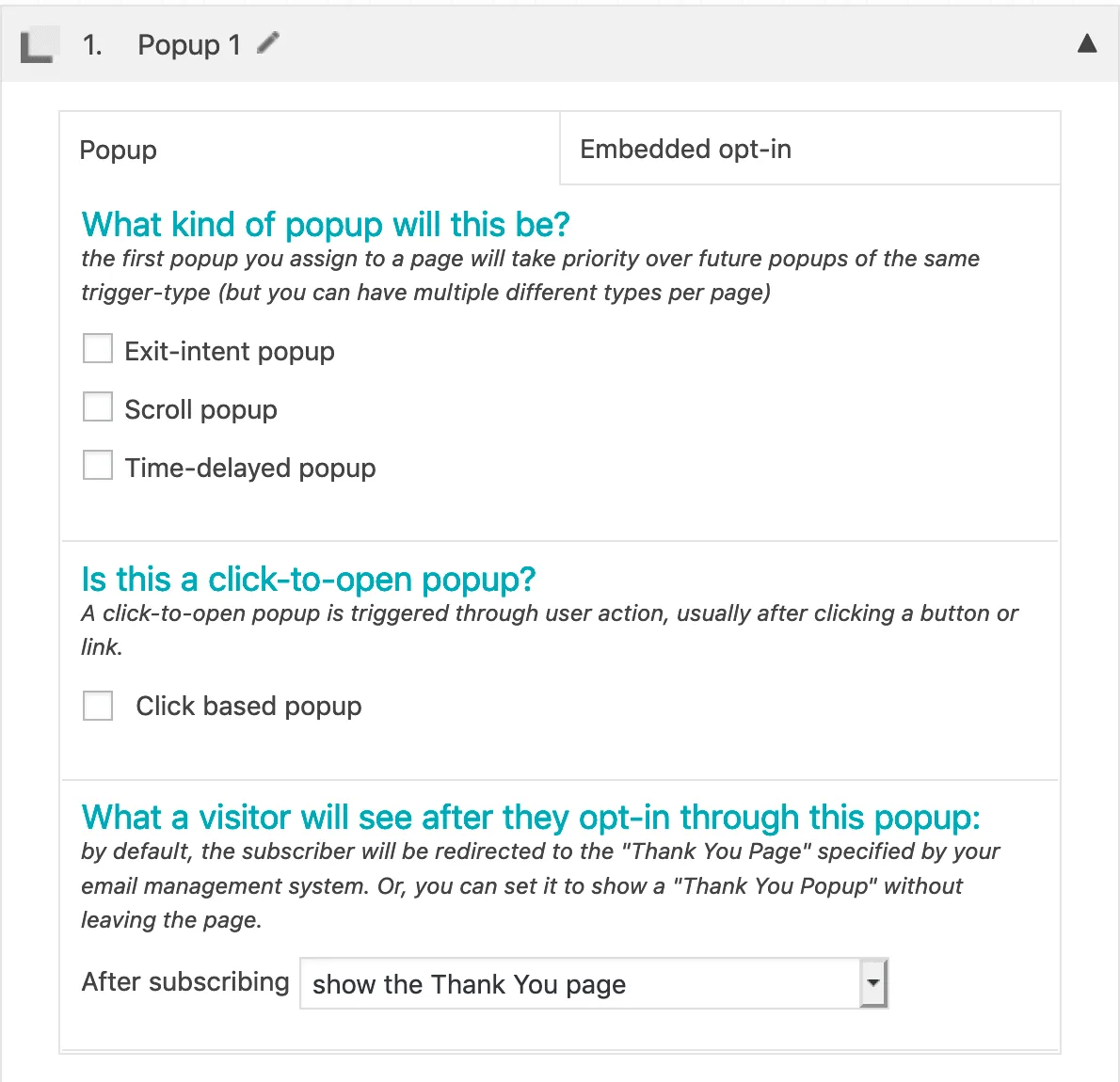 Screenshot of PopupAlly Pro Settings for ProgressAlly