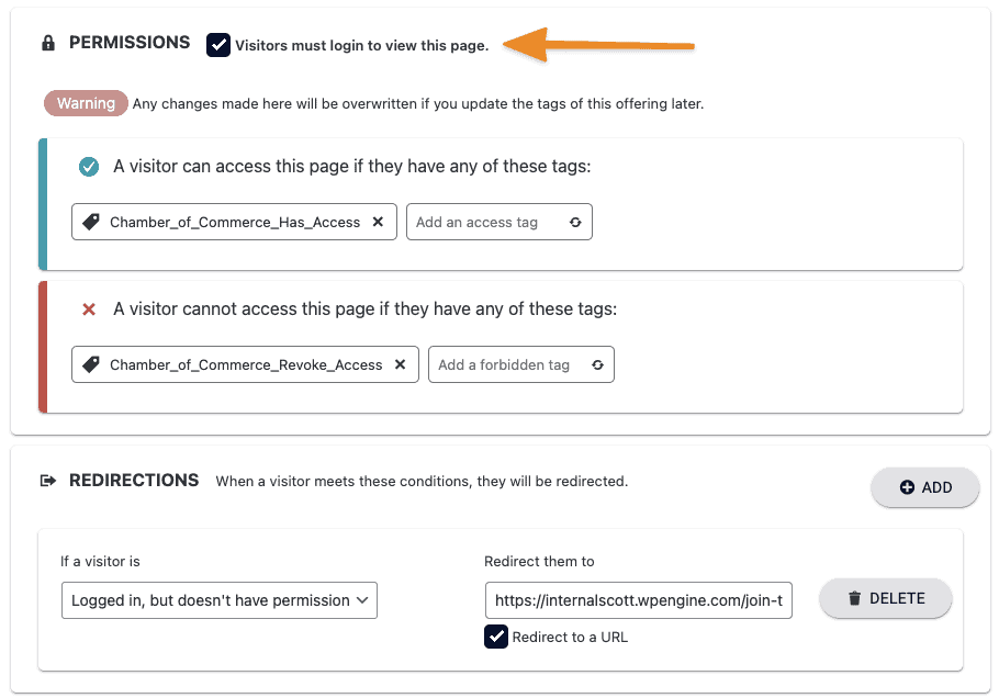AccessAlly Page Permissions