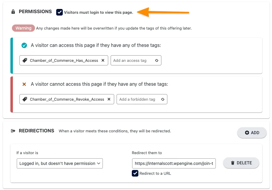 AccessAlly Page Permissions