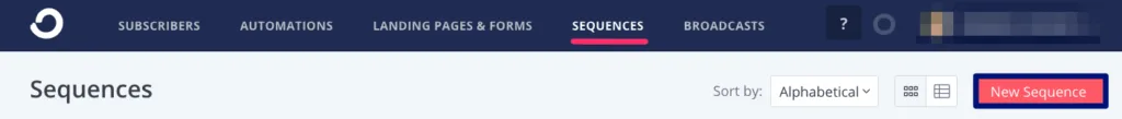 Create New Sequence in ConvertKit