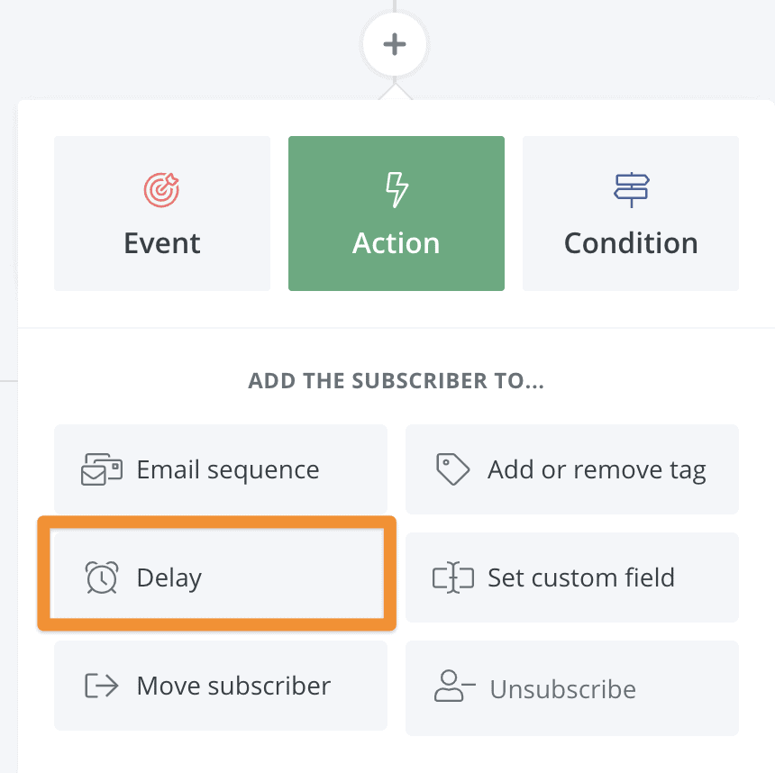 Screenshot of Delay option