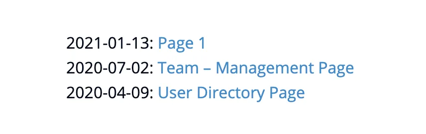 Screenshot of AccessAlly course history shortcode
