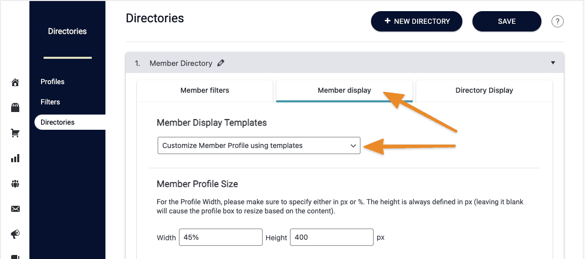 AccessAlly Directory Settings