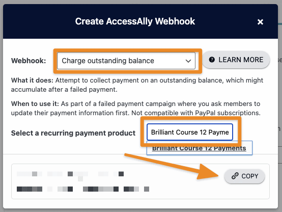 Charge Subscription Webhook Generator