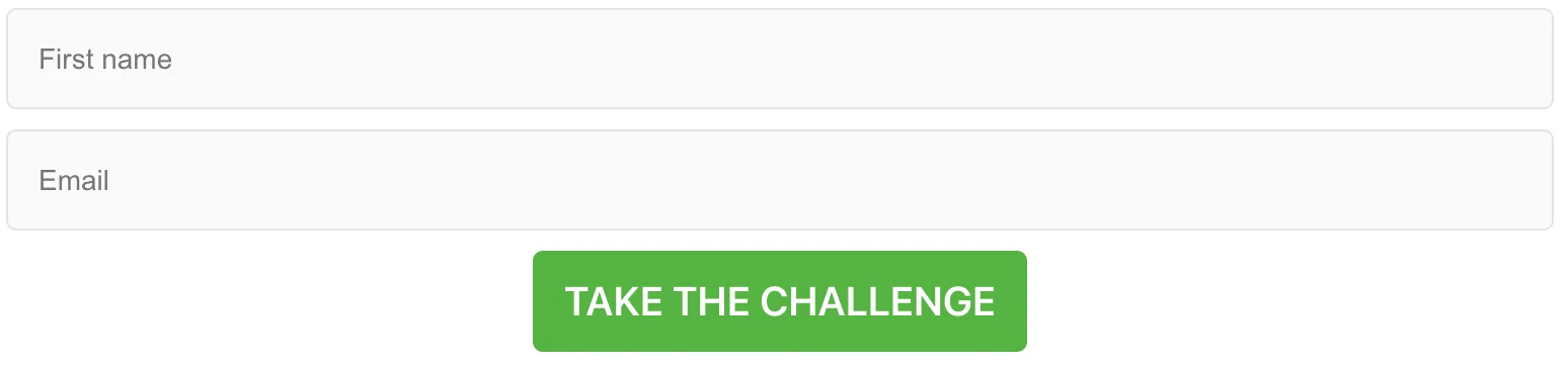 Screenshot of opt-in form example