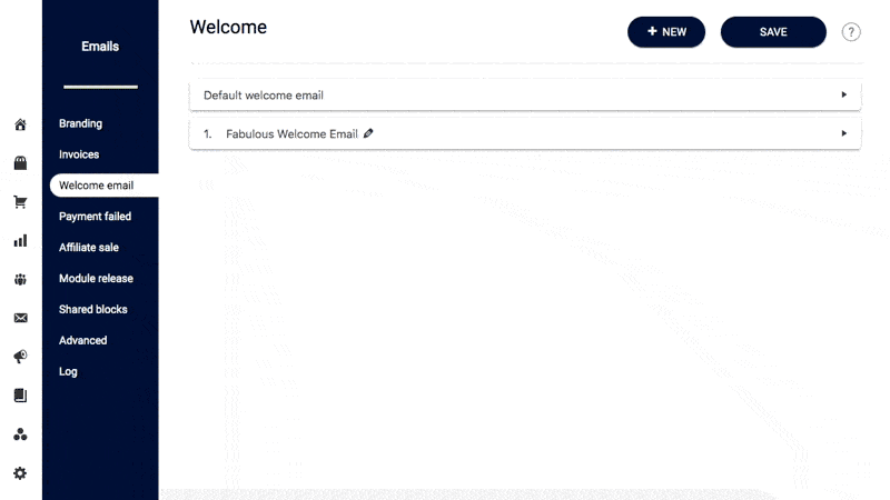 Welcome Email Triggers