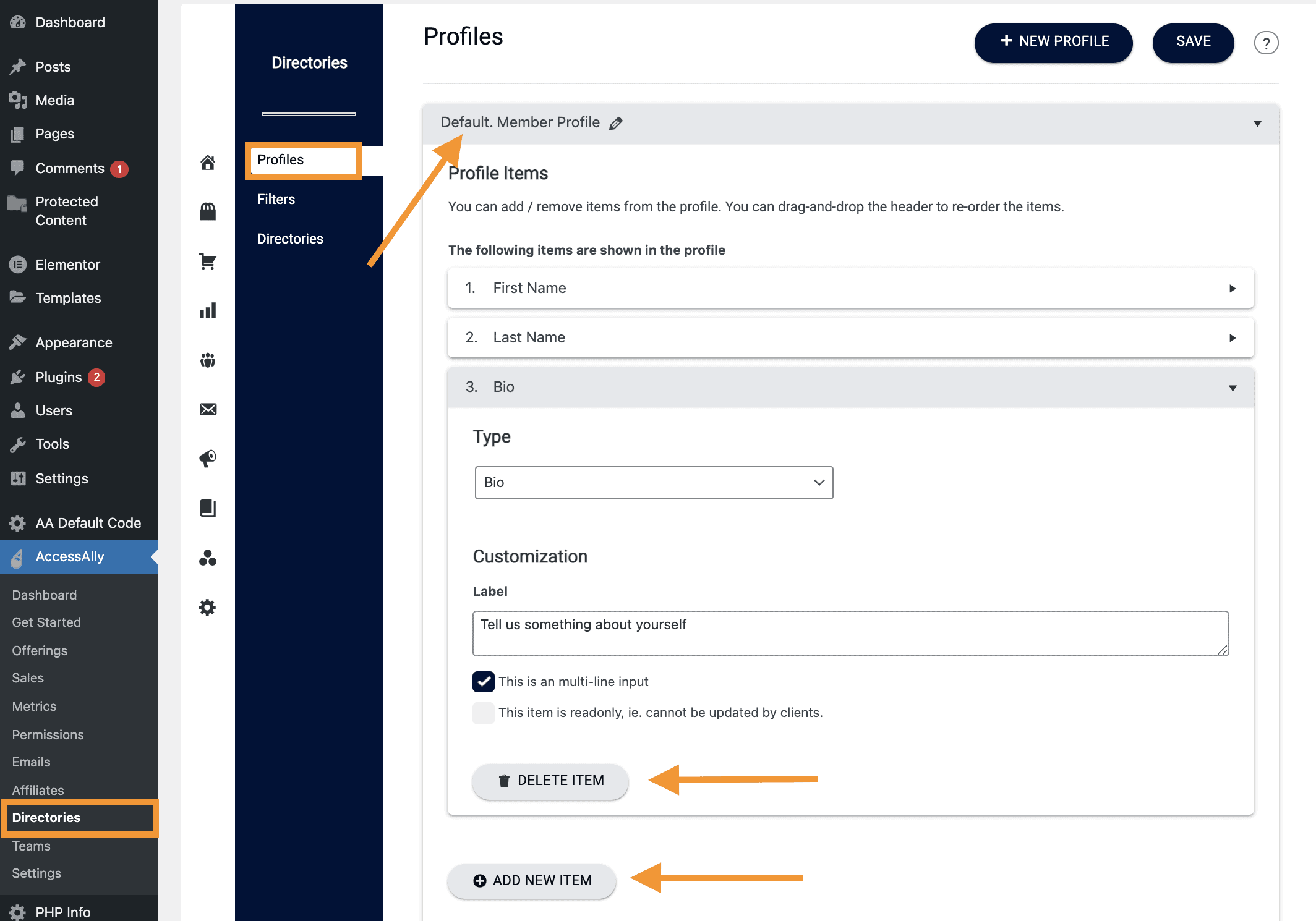 How to Customize User Profile