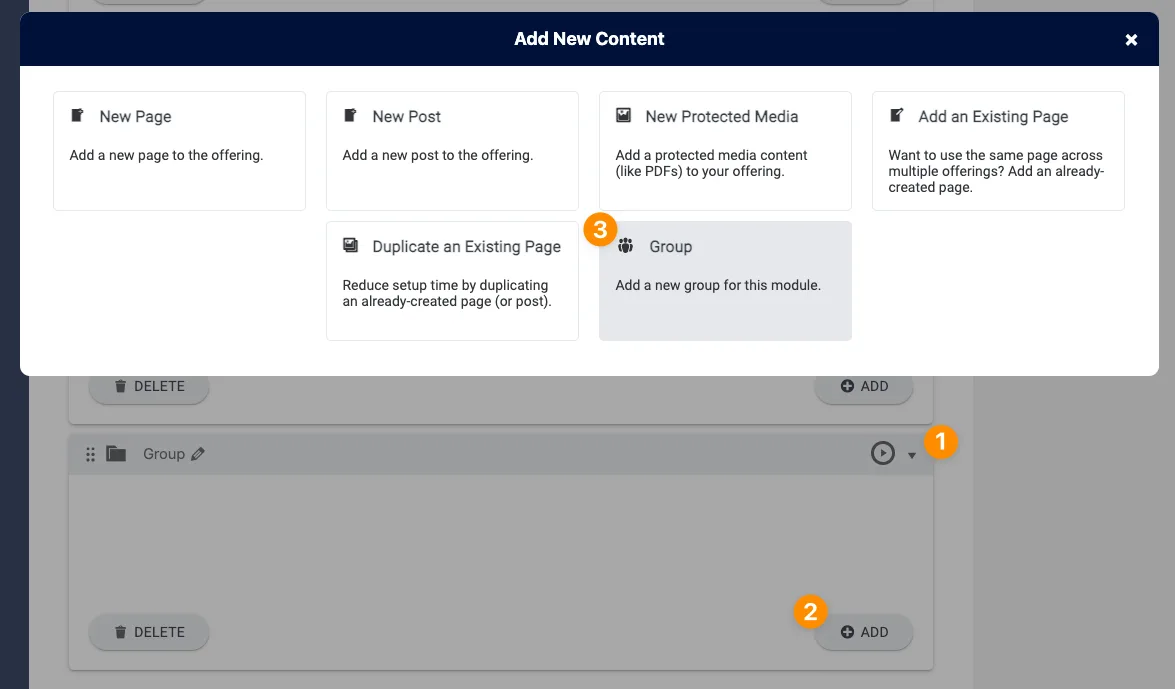 Add Module Group