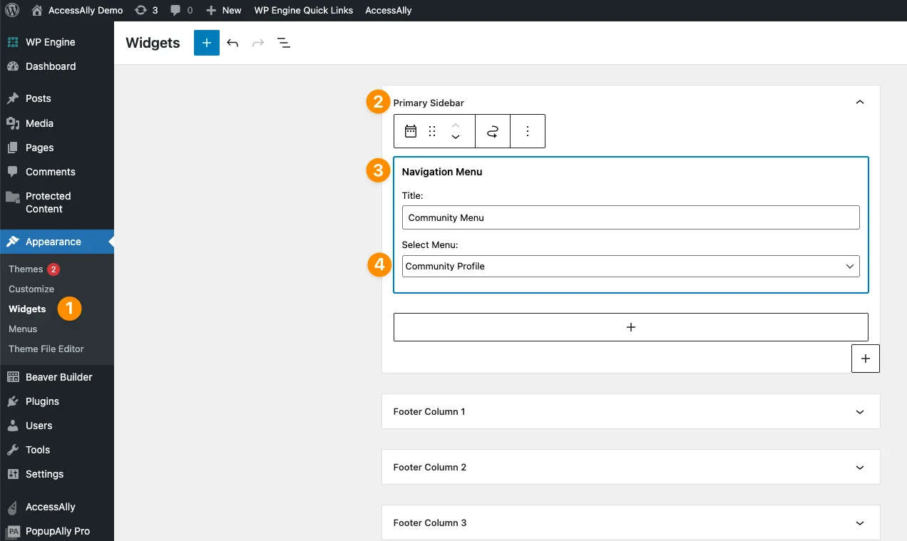 CommunityAlly Widget