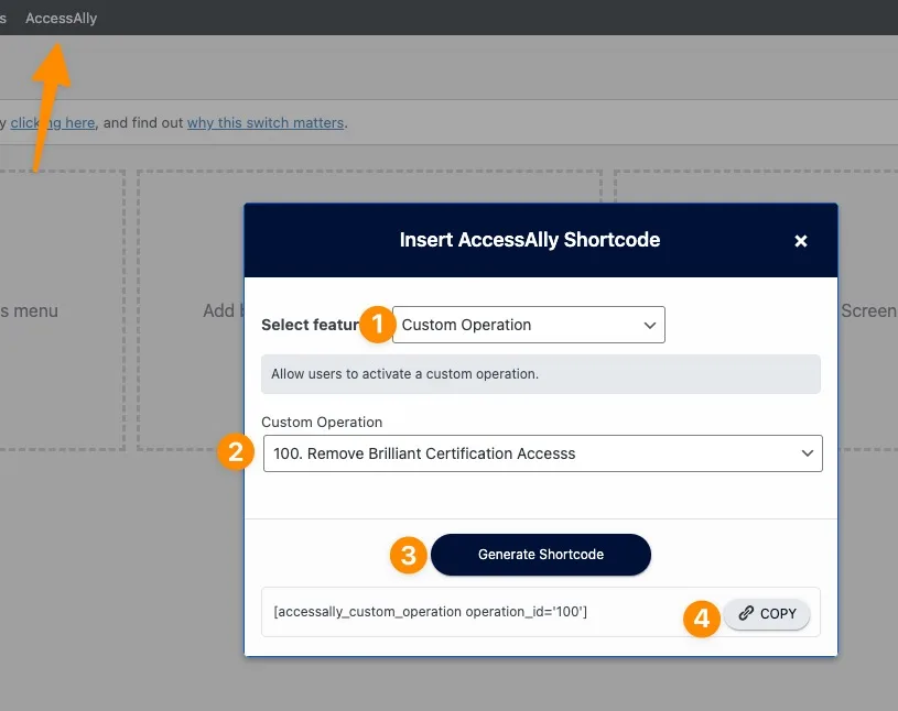 Custom Operation to Remove