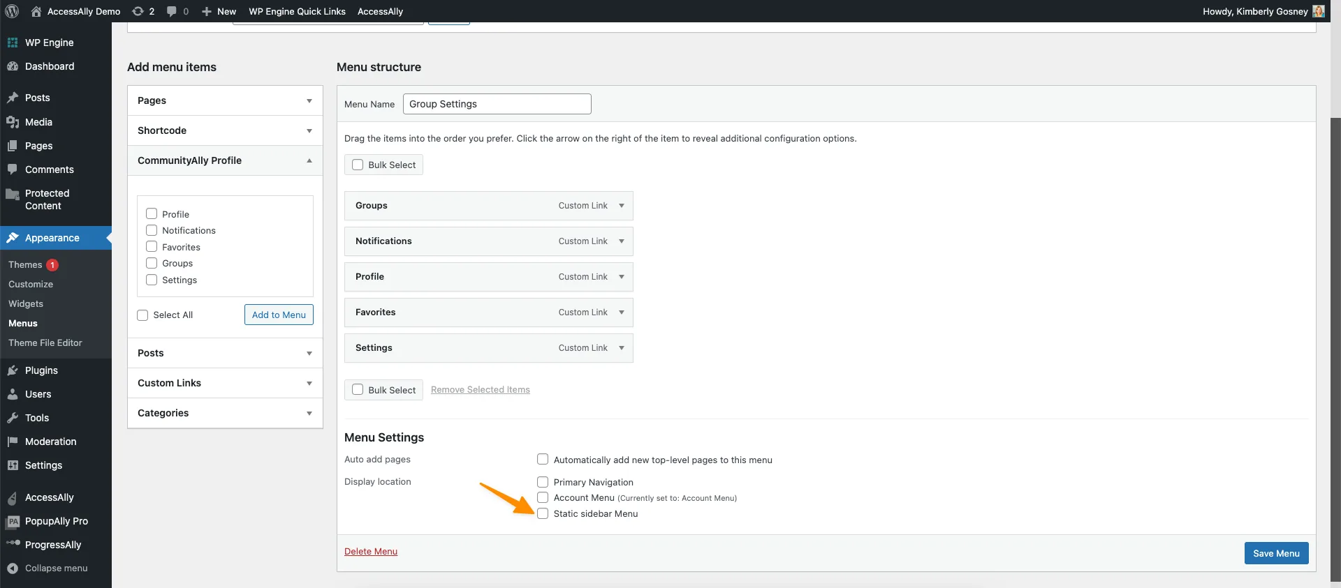 No Static Sidebar Menu