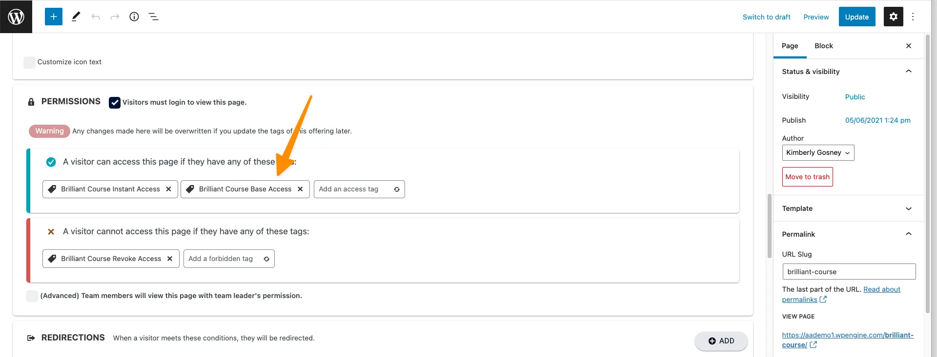 Basic Access tag added
