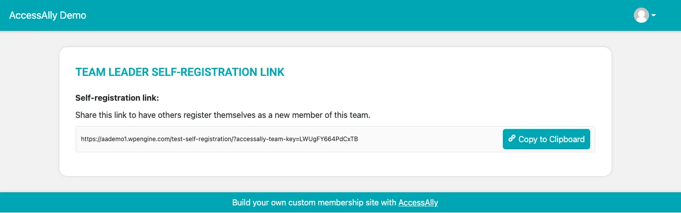 Copy to Clipboard Link
