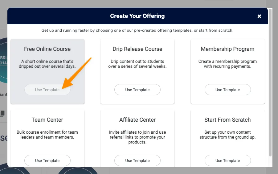 Free Online Course Template