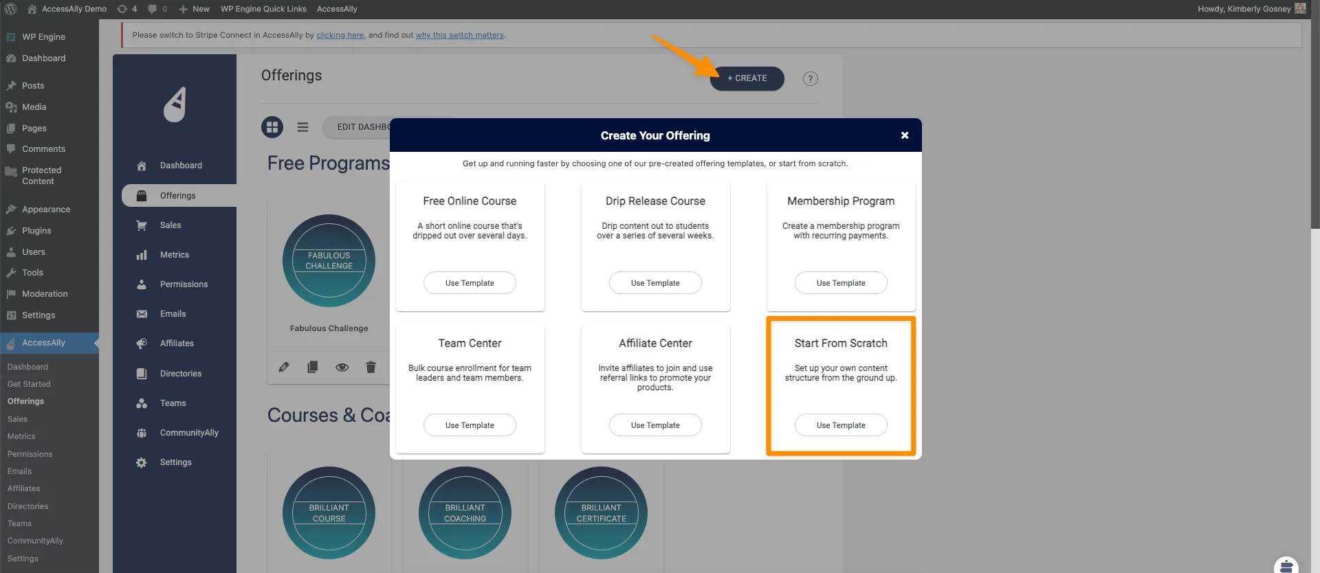 Start From Scratch Offering Template