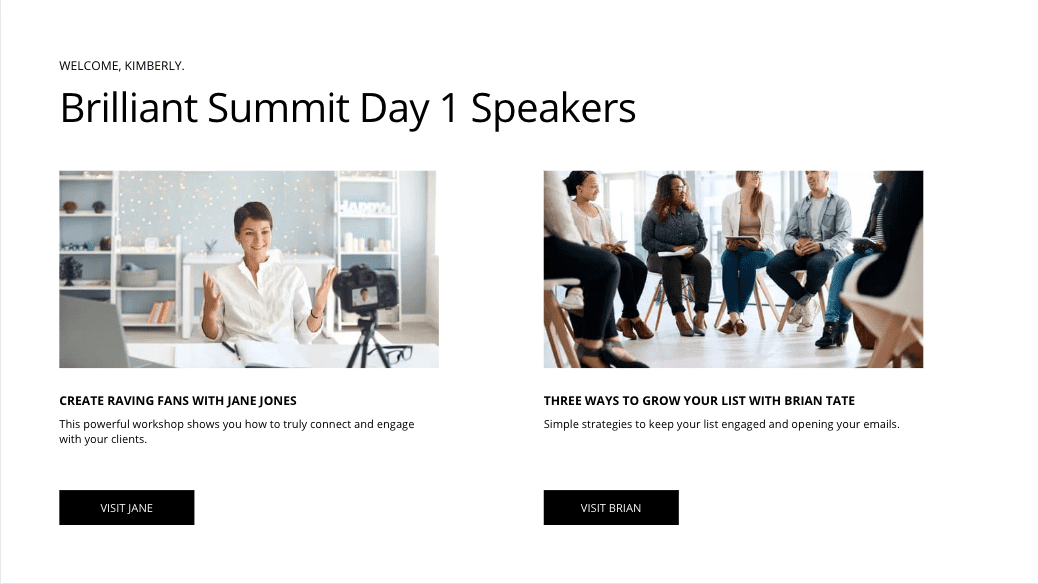 Summit Example Day Page