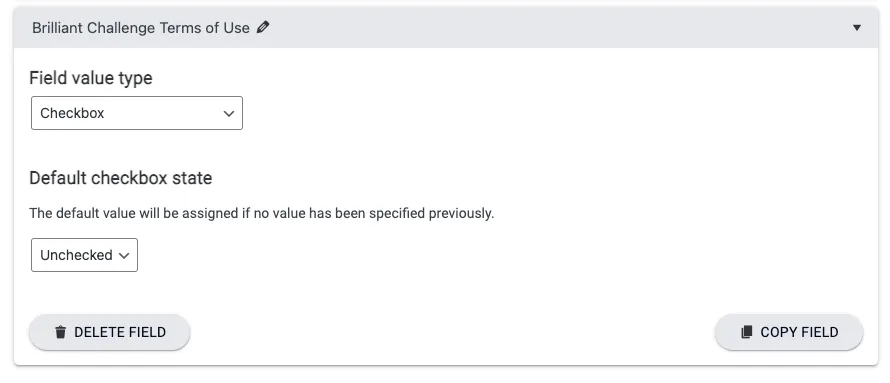 Checkbox Custom Field