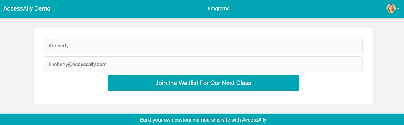 Default Thank You Page