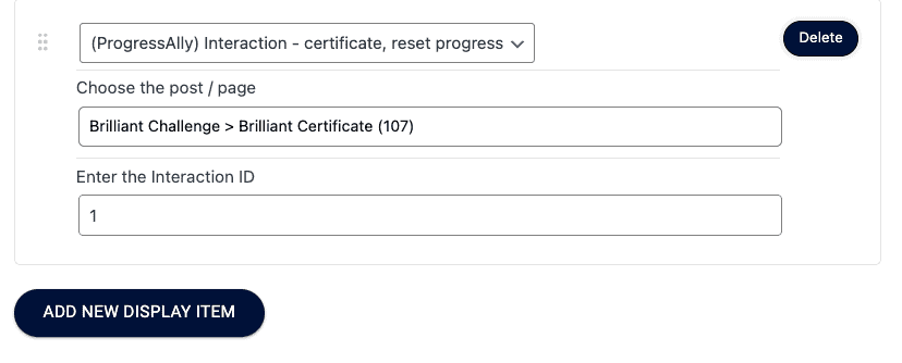 ProgressAlly Certificate Interaction