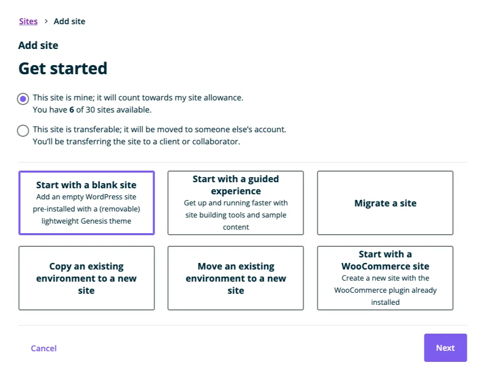 WPEngine Get Started
