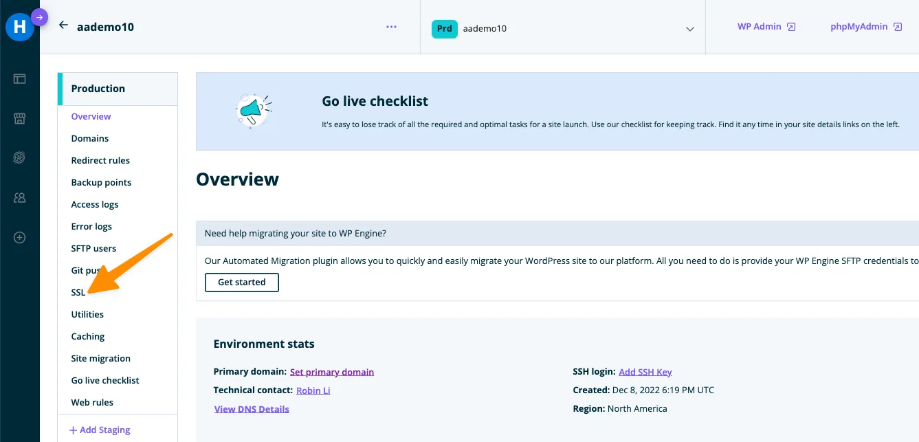 WPEngine SSL