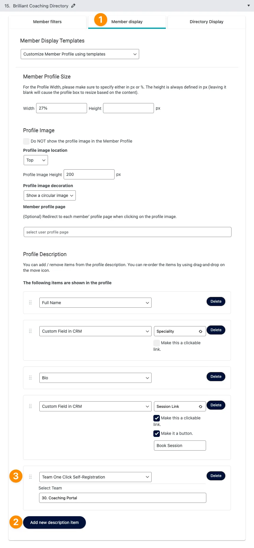 One-click Self-Registration Directory