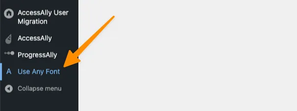 Use Any Font Activated