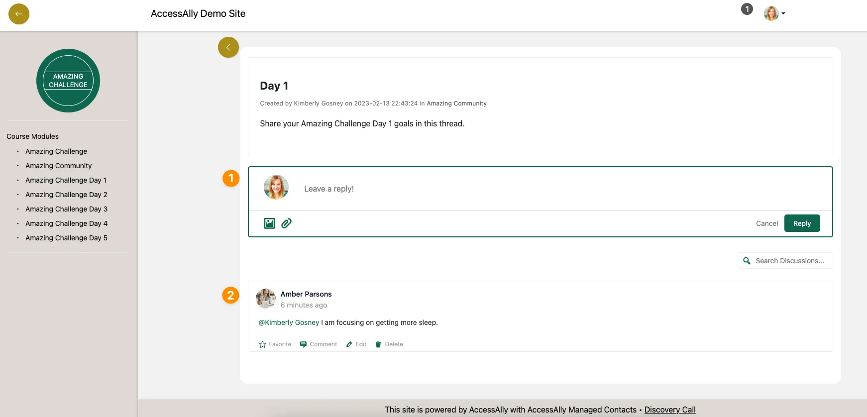 Discussion View Admin