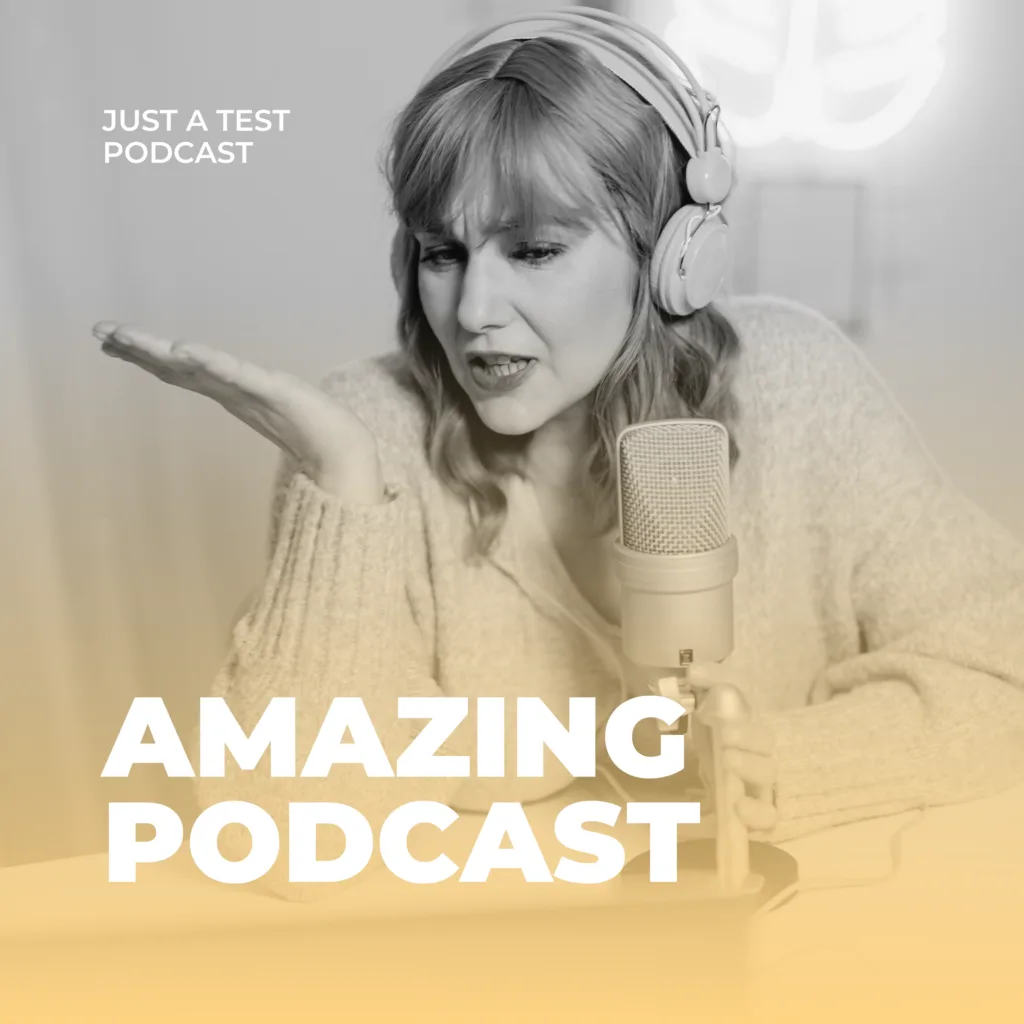 Example of Canva Pro podcast cover art