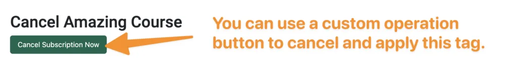 Cancel Subscription Button