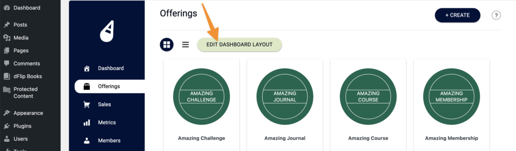 Edit Dashboard Layout