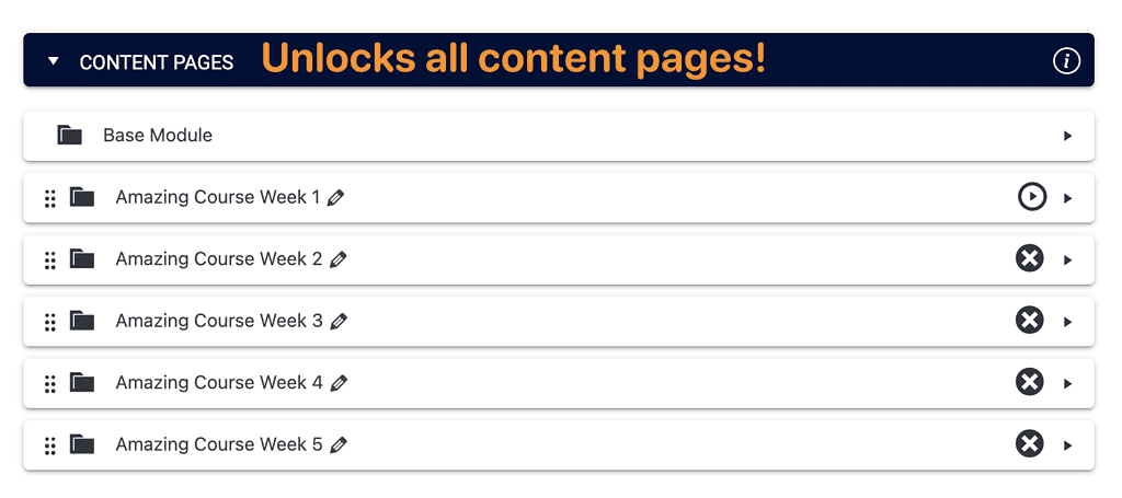 Instant Access Tag Content Pages