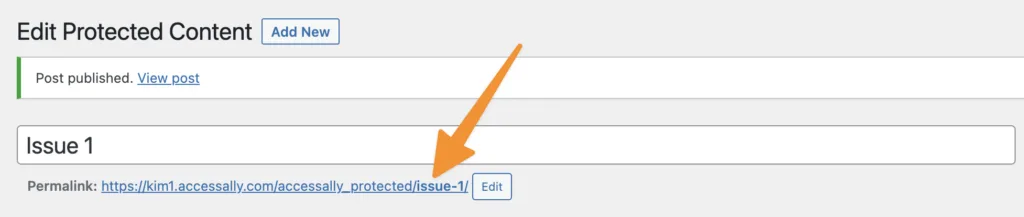 Protected Content Link