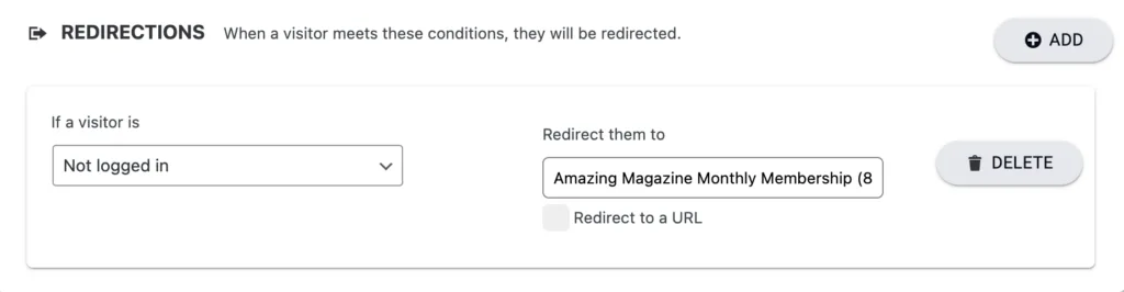 Protected Content Redirections