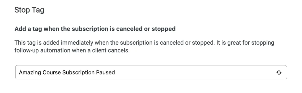 Subscription Paused Tag