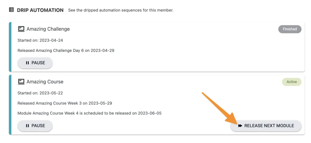 Test Release Module