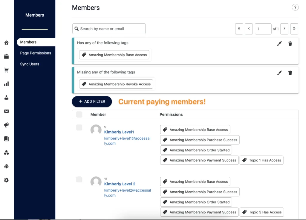  Current Paying Members