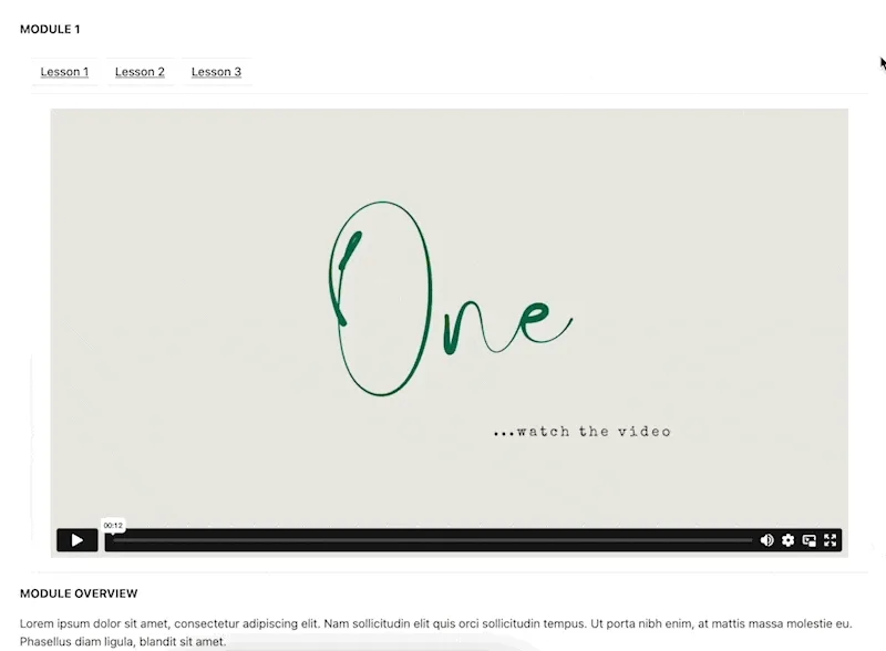 Module goals checklist