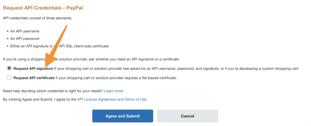 API Credentials
