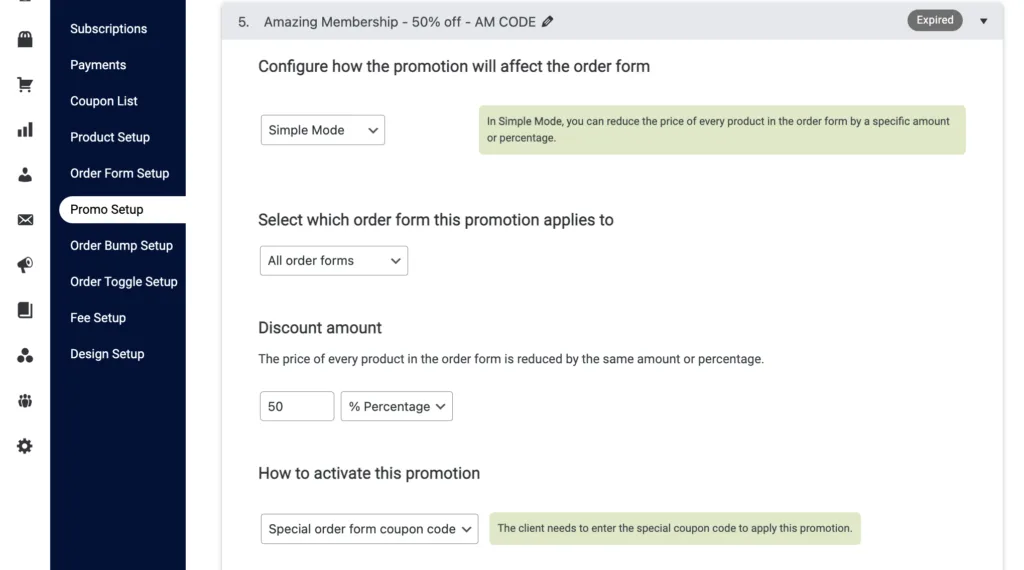 Promo Setup Revealed