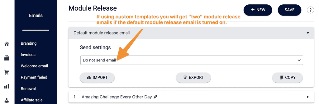 Two Release Emails