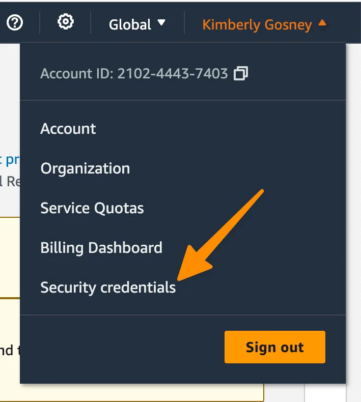 AWS Step 1