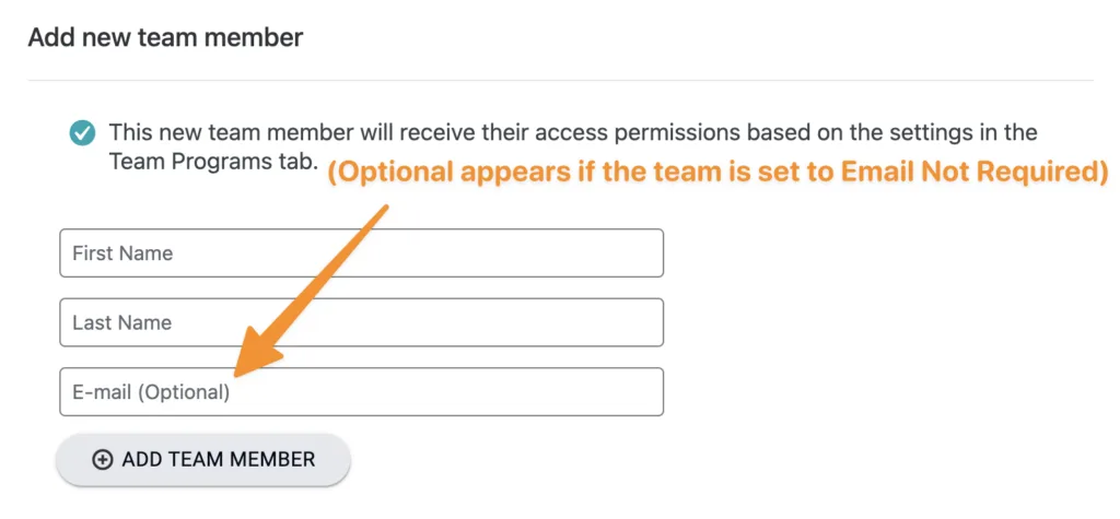 Add new team member