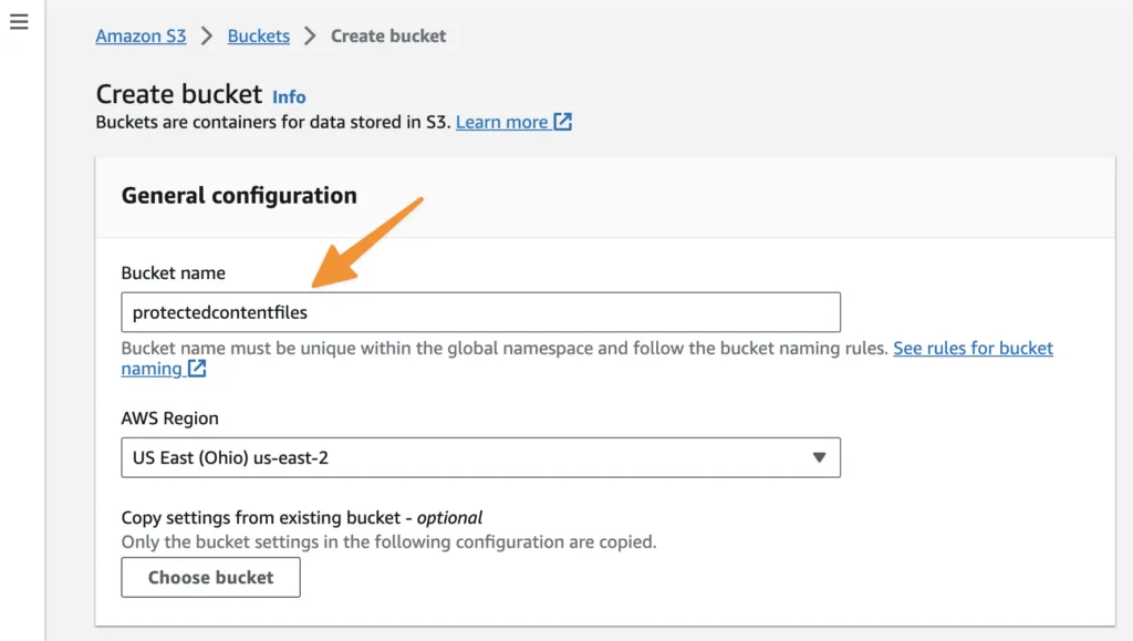 Naming your Amazon S3 bucket