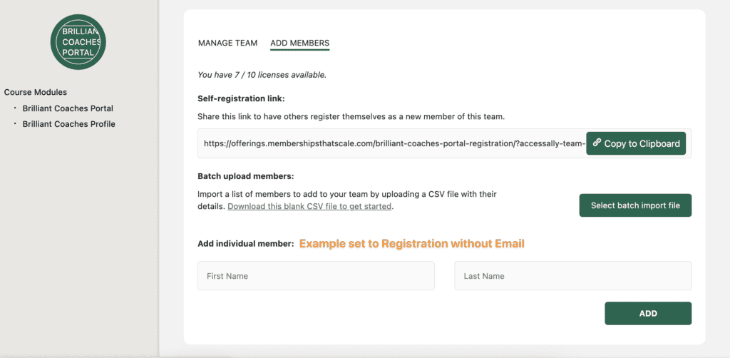 Registration without Email