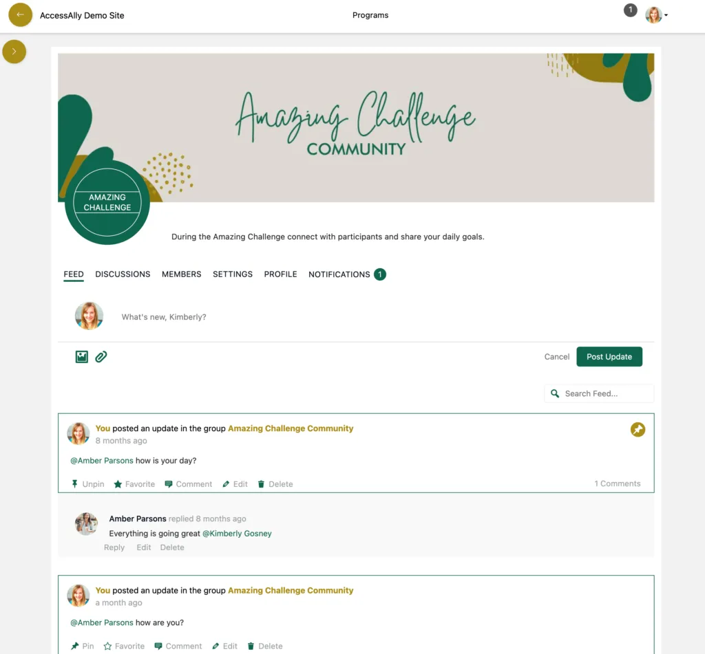CommunityAlly Feed Tab