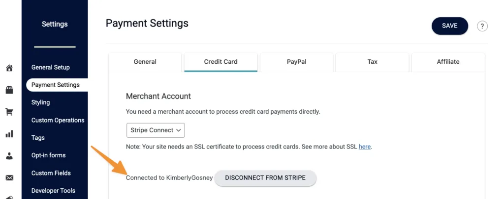 Stripe Connect Successful in AccessAlly