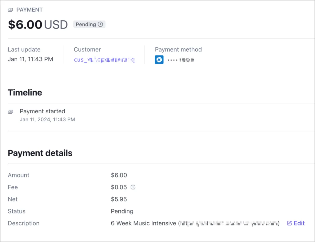 Stripe ACH Debit Image in AccessAlly