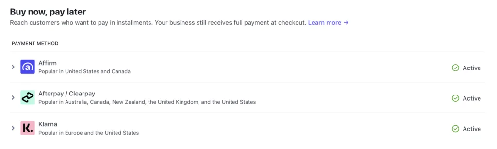 Stripe Buy Now Pay Later in AccessAlly